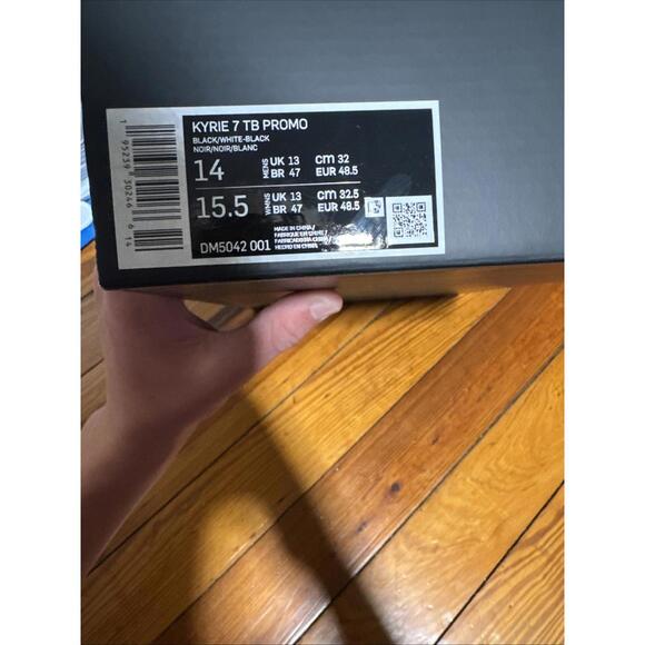Size 14 Men’s-Nike Kyrie 7 TB Promo Black Brand New Rare! - Picture 6 of 7
